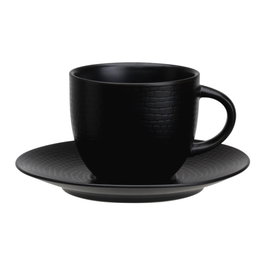 Avet Taza de té con plato Lohan Black negro 280 ml
